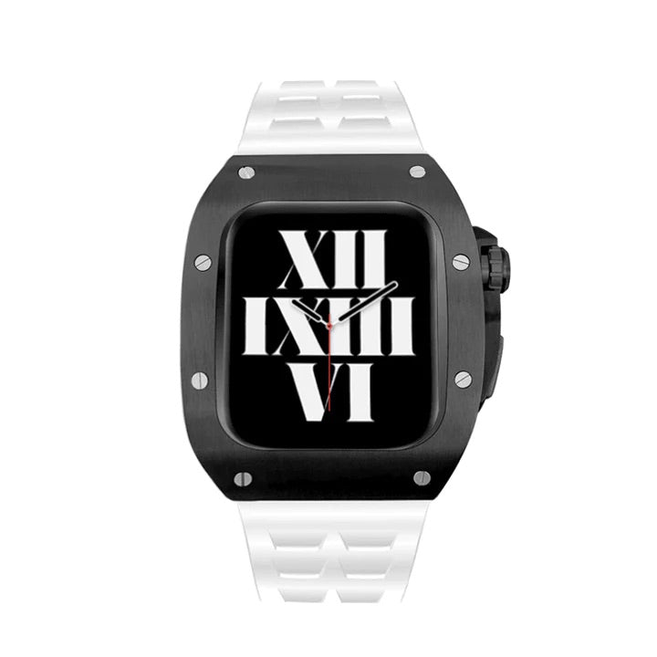 black lv luxury high end apple watch band